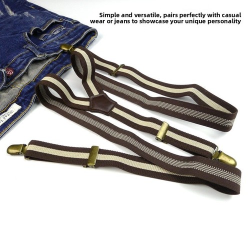 Retro brown striped - brown,