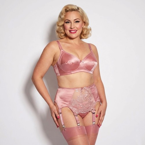 Pink strap suspender belt - strap,
