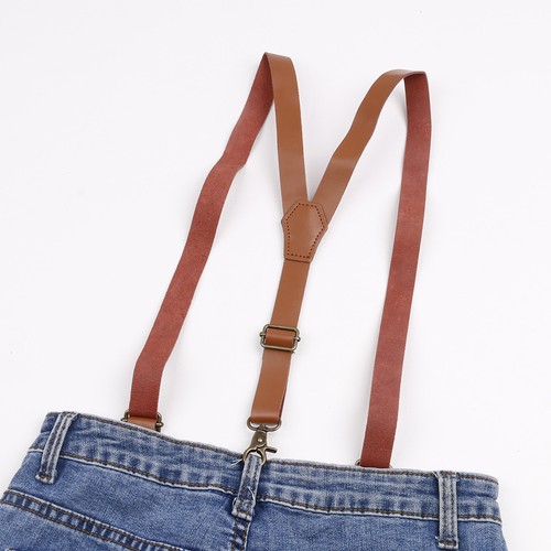 Retro leather suspenders - retro,
