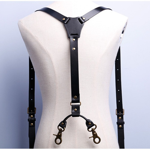 Cowhide leather braces - braces, on