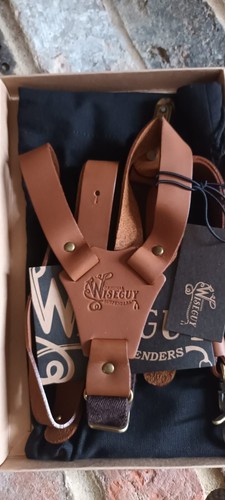 Wiseguy suspenders for men